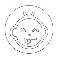 Baby Face Icon vector