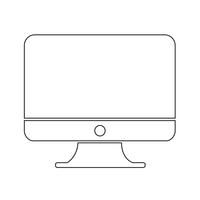 Desktop Computer Icon vector