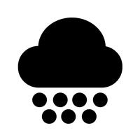 Cloud rain icon vector