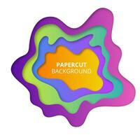 Colorful paper cut background