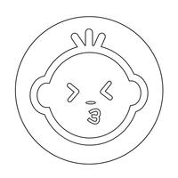 Baby Face Icon vector