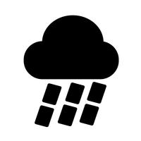 Cloud rain icon vector