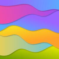 Colorful paper cut background vector