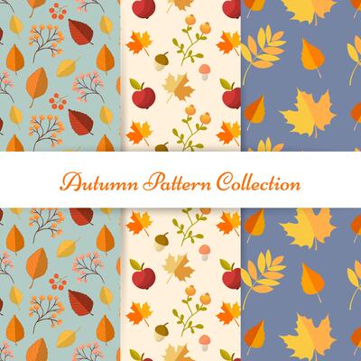 Hand draw autumn patterns