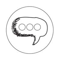 Speech Bubble icon vector