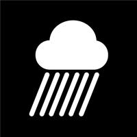 Cloud rain icon vector