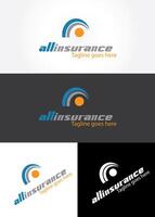 Insurance logo design vector