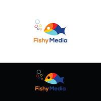 Fish logo design vector