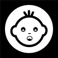 Baby Face Icon vector