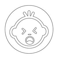 Baby Face Icon vector