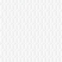 White cube geometric background, paper art pattern vector