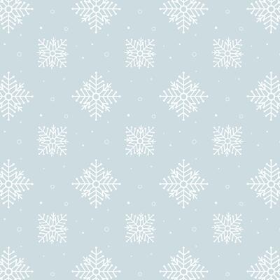 Blue snowflakes pattern. White snowflakes pattern on blue background