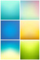 Blurred backgrounds set vector