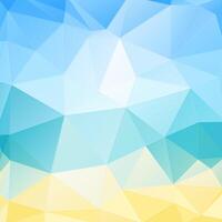 Blue and yellow geometric background vector