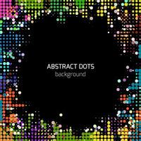 Colorful dots background vector