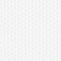 White cube geometric background, paper art pattern vector