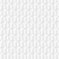 White cube geometric background, paper art pattern vector