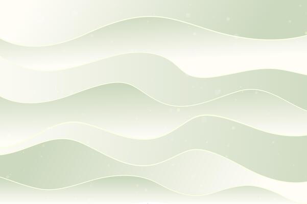 Light green waves background, paper effect