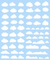 Clouds vector set