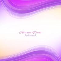 Purple waves background vector