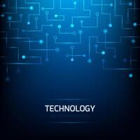 Blue technology background. Abstract technology circuit board background vector