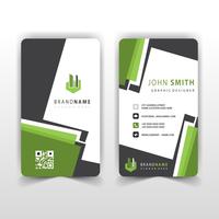 vertical business card design vector