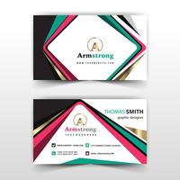 elegant business card vector