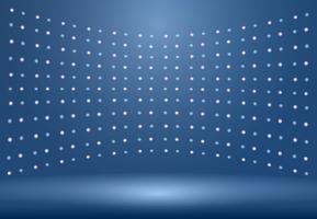 Luxury blue studio room background with Spotlights well use as Business backdrop vector