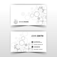 simple polygonal business card vector