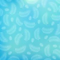 Summer tropical palm leaves pattern on blue background