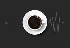 Cartel de café anuncio Flayers ilustración vectorial vector