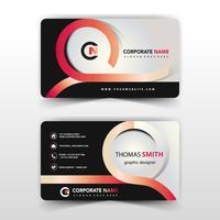 modern abstract business card vector