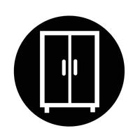 wardrobe icon vector