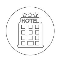 icono de hotel vector