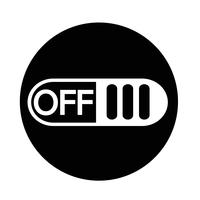 Off switch button icon vector