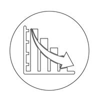 diagrama gráfico icono vector