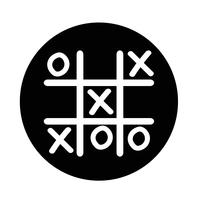 x o icon vector