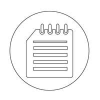 notebook icon vector