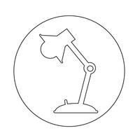 Lamp icon vector