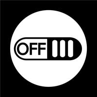 Off switch button icon vector