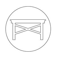 Table Icon vector