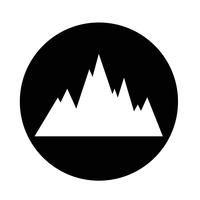 icono de montañas vector