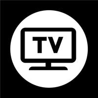 Icono de web tv vector