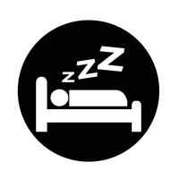 Icono de dormir vector