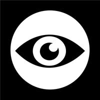 icono de ojo vector