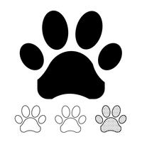 Animal footprint Icon Vector