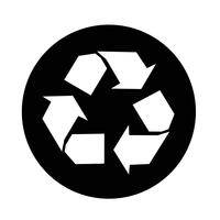 Recycle icon vector