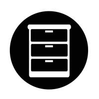 wardrobe icon vector