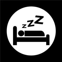 Sleeping icon vector