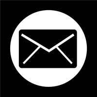 icono de correo vector